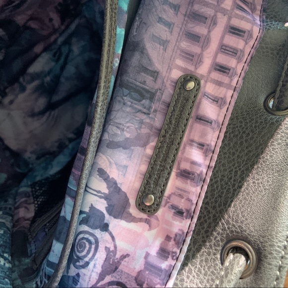 Robert Graham black and grey leather backpack - Picture 6 of 7